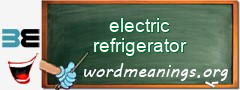 WordMeaning blackboard for electric refrigerator